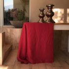 Mantel Tiziano Lampone 100% lino italiano 170x270cm