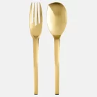 Tenedor y Cuchara para servir Gold - Imagen 5
