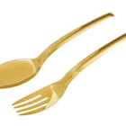 Tenedor y Cuchara para servir Gold - Imagen 4