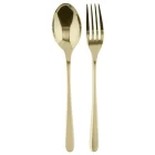 Taste pvd champagne piezas de servir 2 pcs